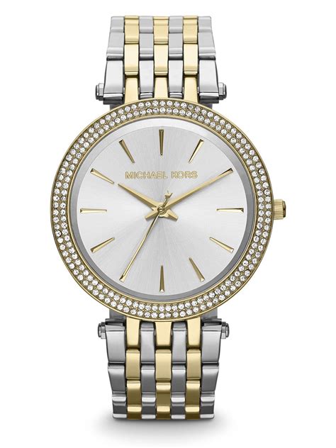 darci pave two tone watch.